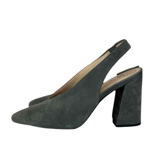 VINCE CAMUTO Gray Suede Tashinta Slingback Heels Size 8